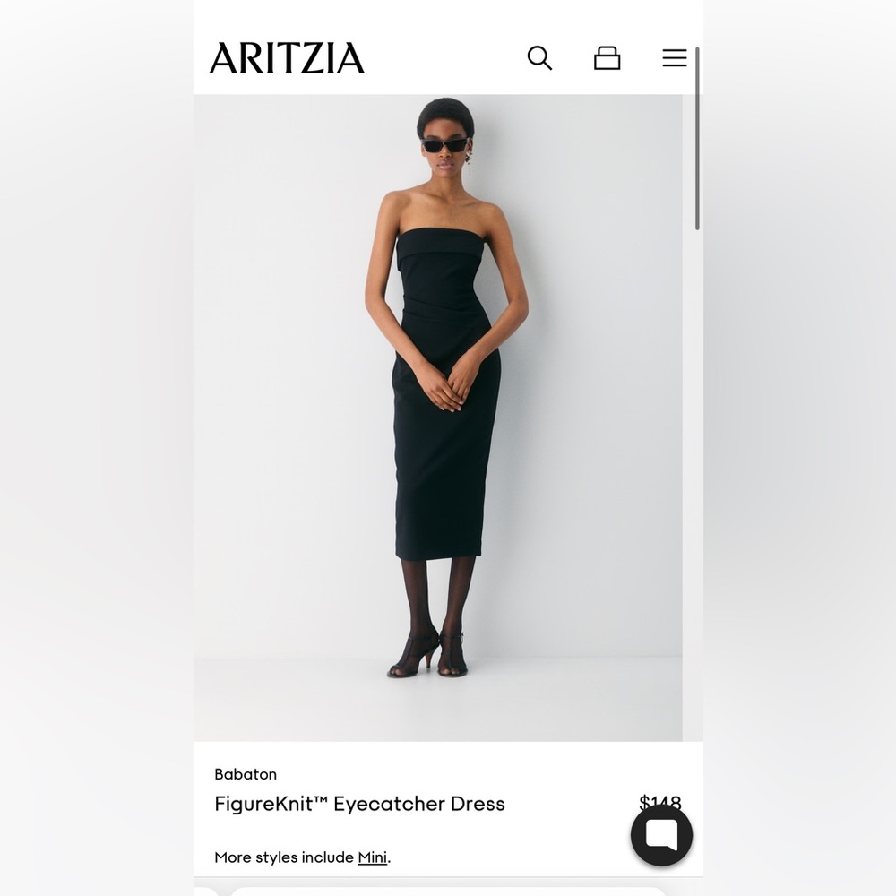 Aritzia eyecatcher knit dress maxi